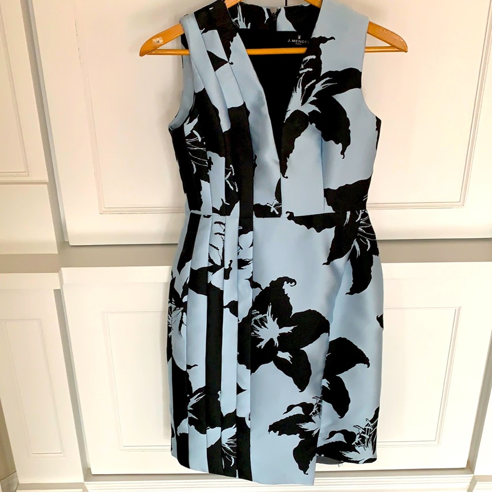 J. Mendel blue and black orchid
